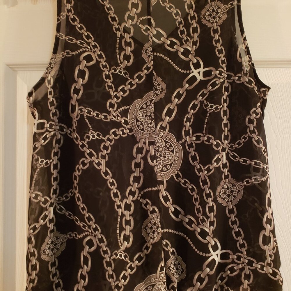 Jennifer Lopez, chain patterned blouse in sz XL - Picture 6 of 6